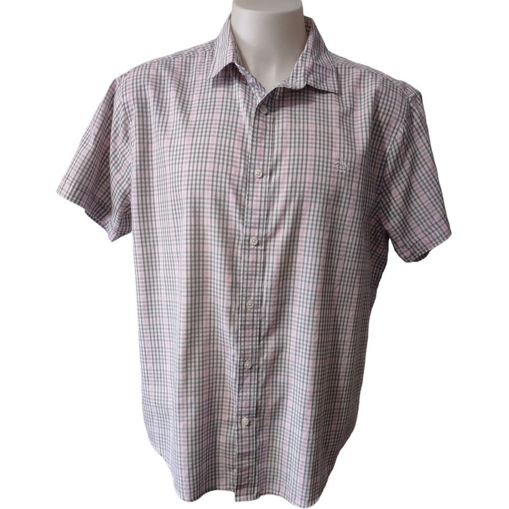 Original Penguin by Munsingwear Women's XXL Button Down Short Sleeve Collar‎